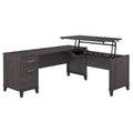 72W Storm Gray Sit to Stand L Shaped Desk Y962083