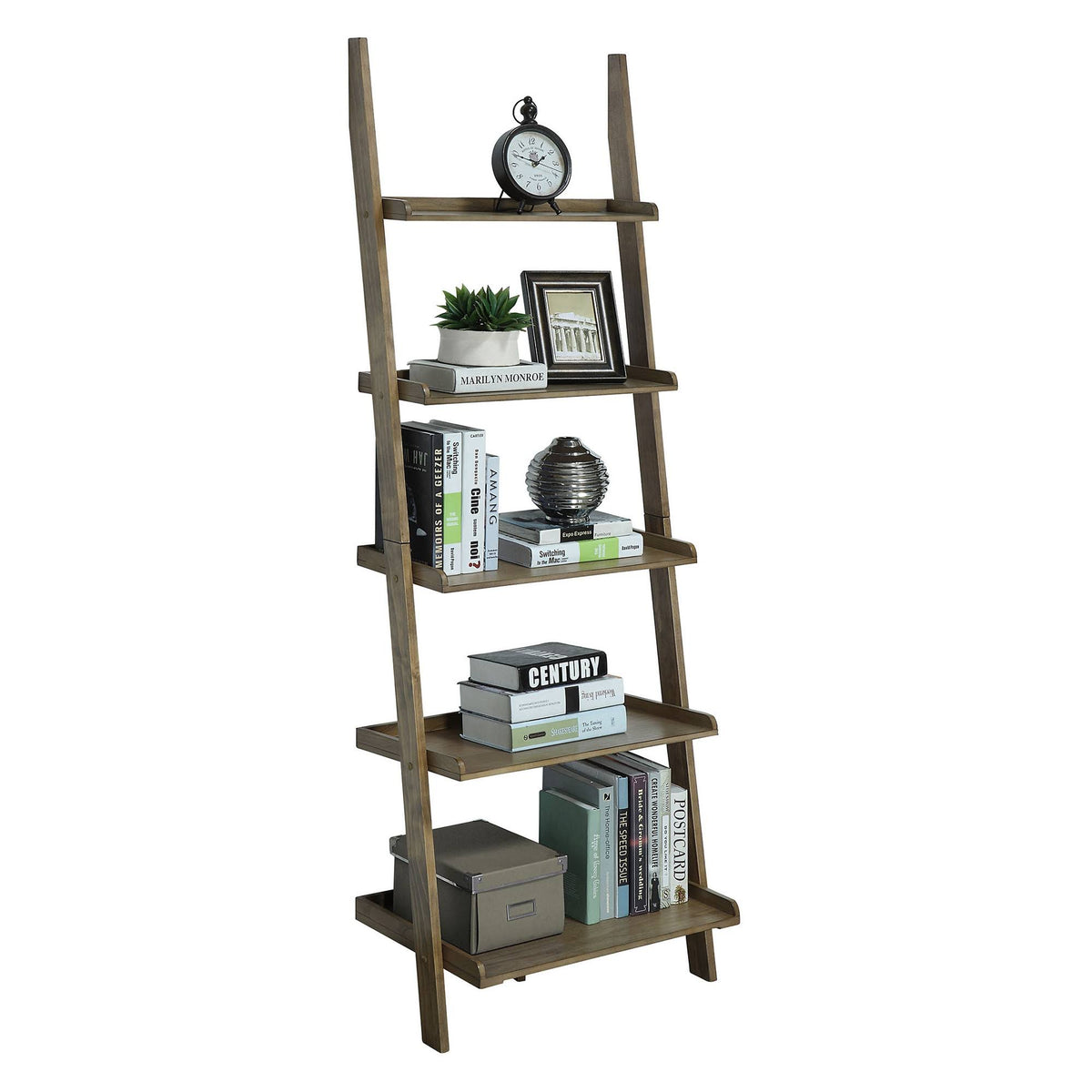 American Heritage Bookshelf Ladder Driftwood Z1873
