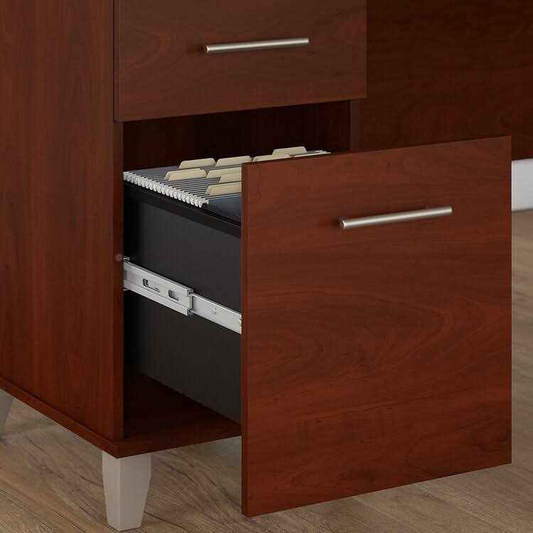 72W Storm Gray Sit to Stand L Shaped Desk Y962083