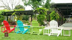 Resin Teak Red Plastic HDPE Poly Lumber Adirondack Chair Z654077