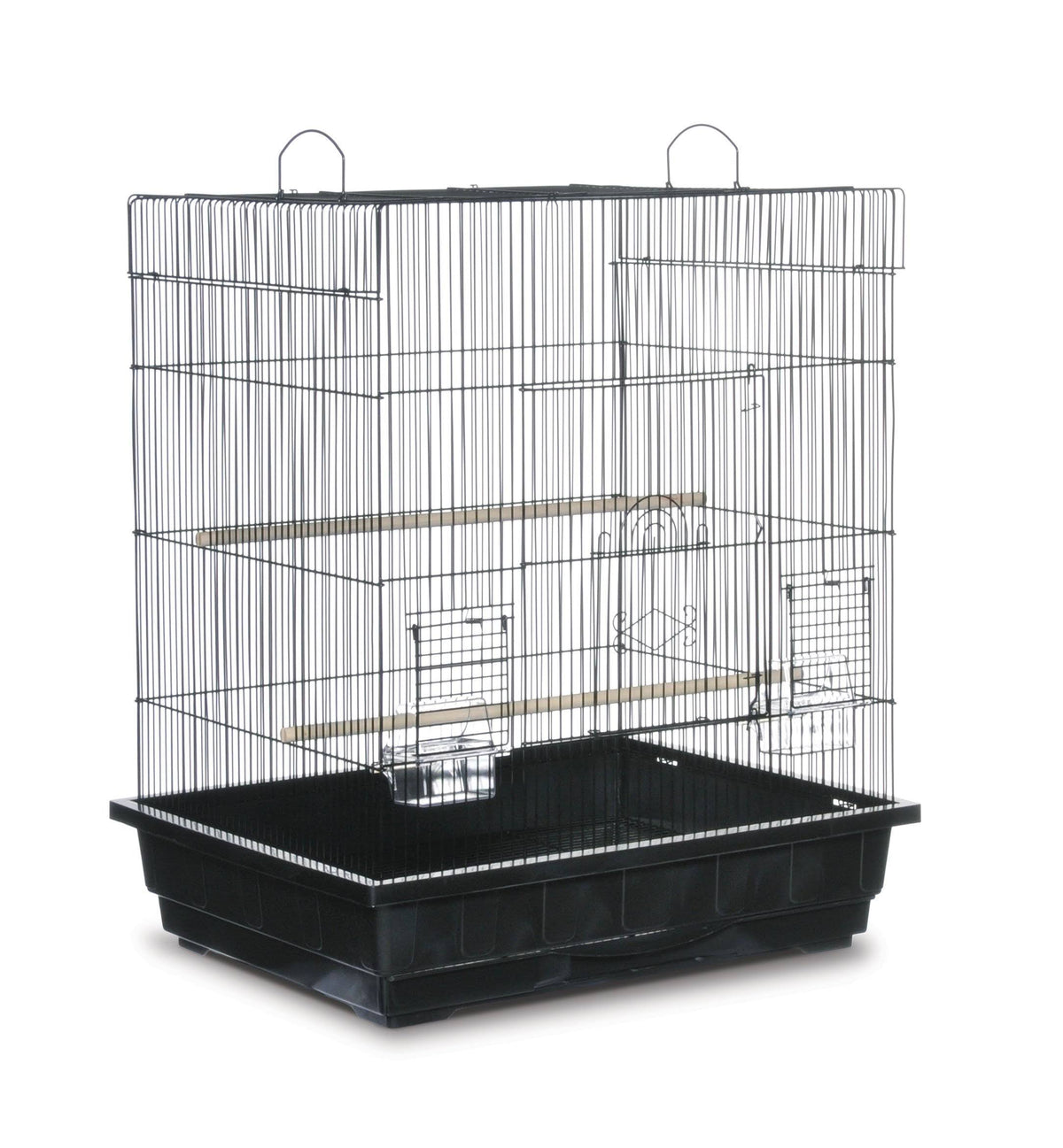 Black Square Roof Parakeet Cage U27104