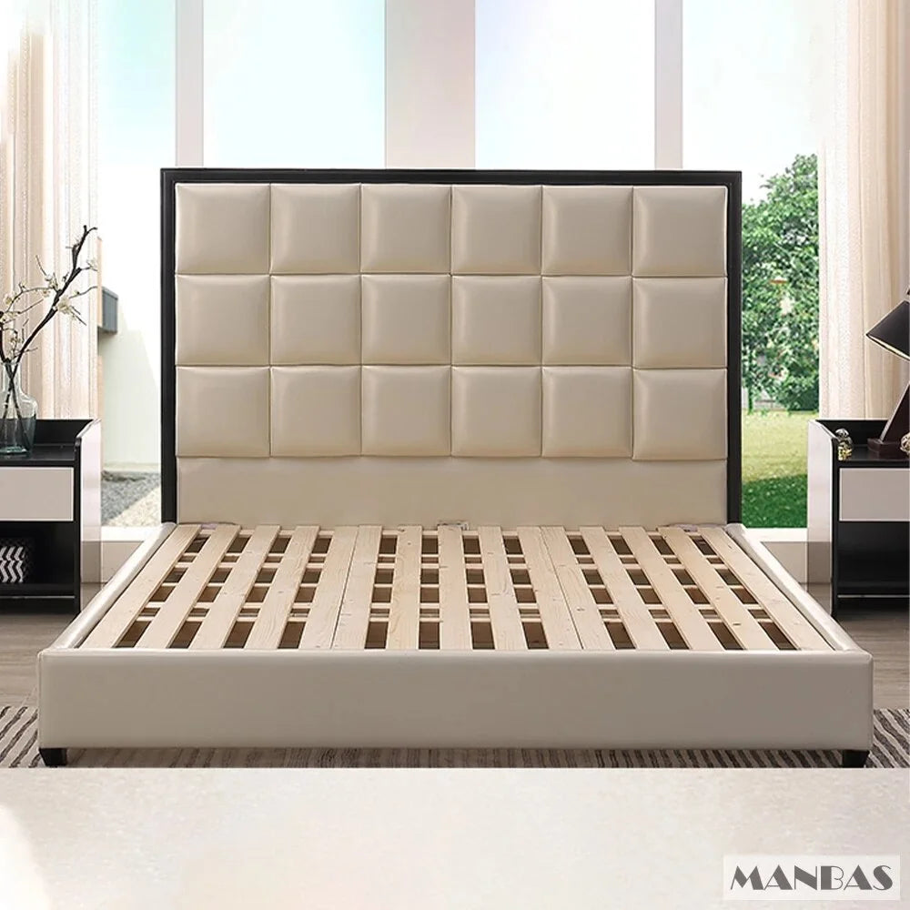 Genuine Leather Queen Size Bed Frame G589