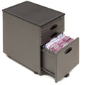 Pewter File Storage Cabinet R8097