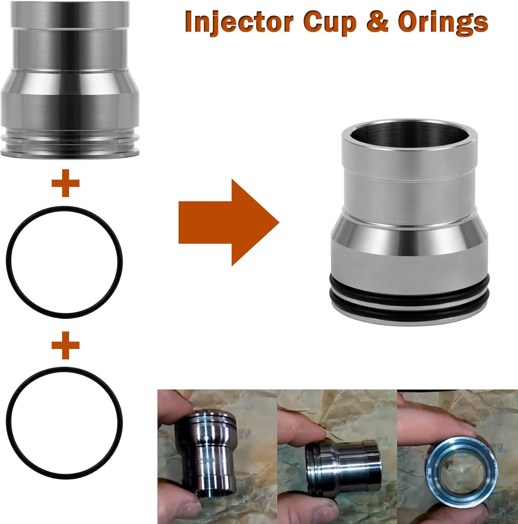 Injector Sleeve Cup Removal Installation Tool with Parts Kit for CAT 3126 C7 C9 HUEI Injectors S63068