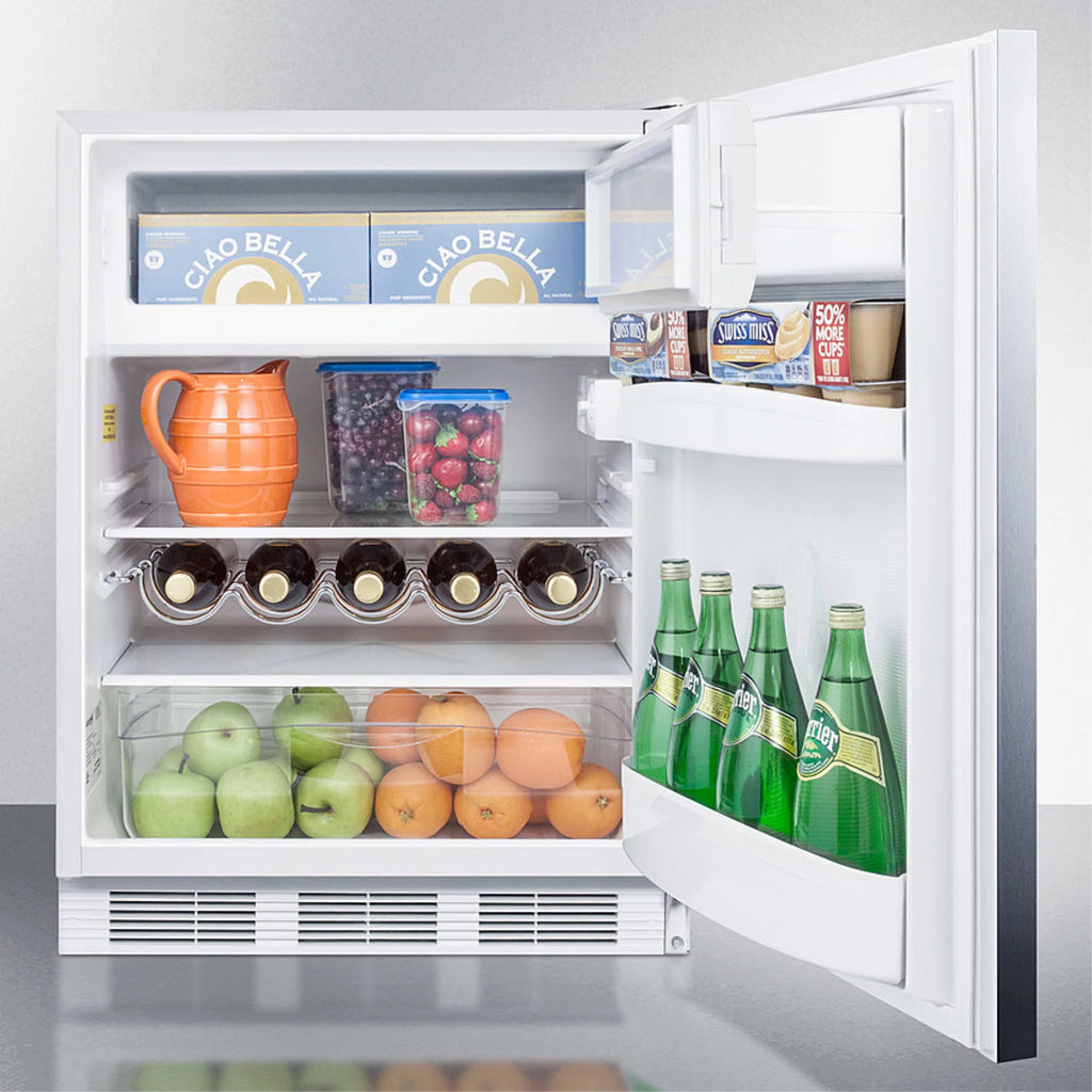 Undercounter Refrigerator-Freezer with Stainless Steel Door G442249