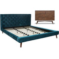 Queen Platform Bed and 6-Drawer Dresser Set of 2 H579