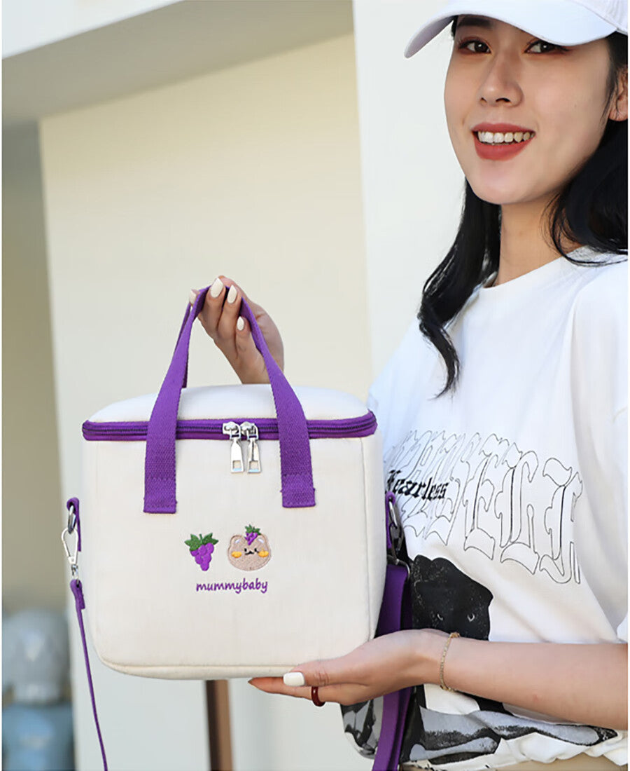 Thermal Lunch Bag Oxford Cloth Insulation Bag Waterproof Picnic Bag Y583486