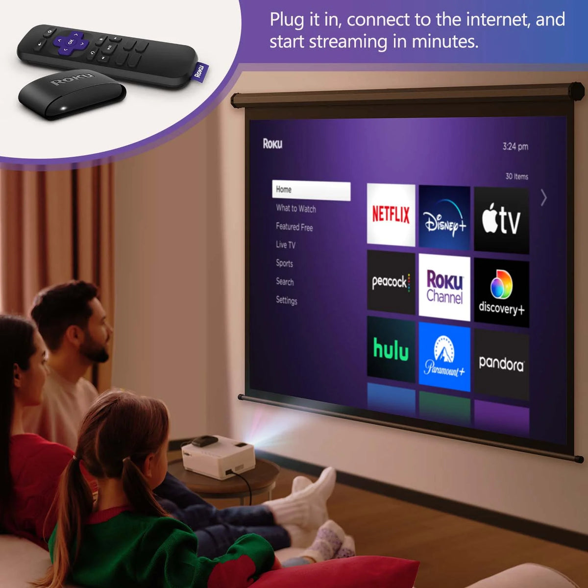 HD Mini Projector with Streaming Player Y1298