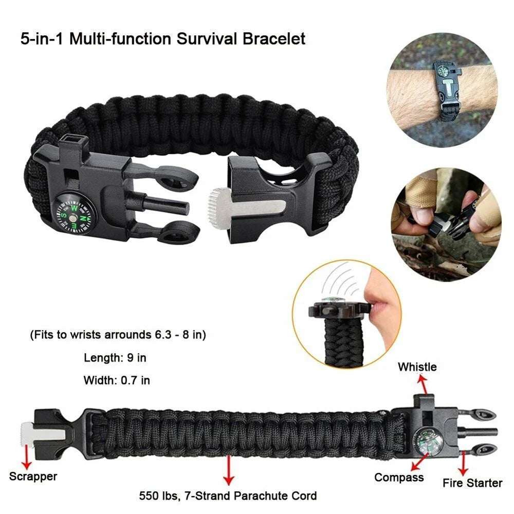 12-in-1 Survival Kit Outdoor Camping Gear Q98387