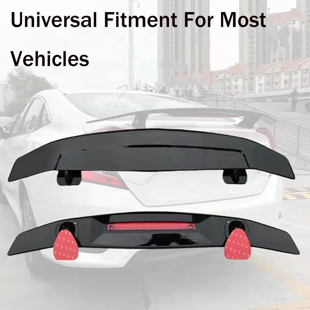 Glossy Black ABS Racing Spoiler Wing I875669
