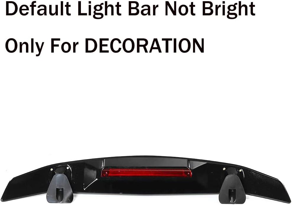 Glossy Black ABS Racing Spoiler Wing I875669