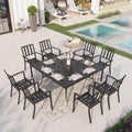 7 Piece Outdoor Patio Dining Set Metal Table and Chairs G250743