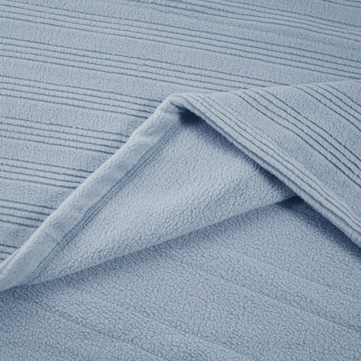 Queen Fleece Ultra Soft Electric Heated Blanket Dusty Blue S754542