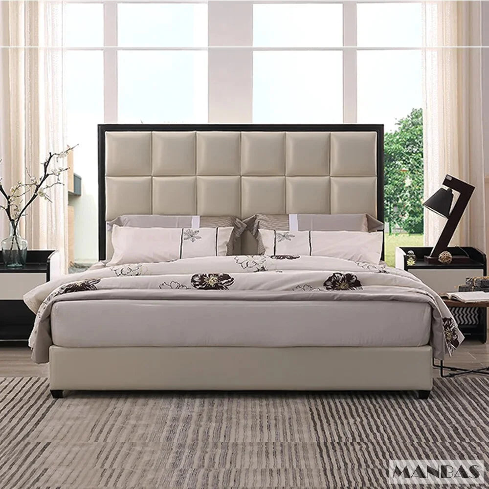 Genuine Leather Queen Size Bed Frame G589