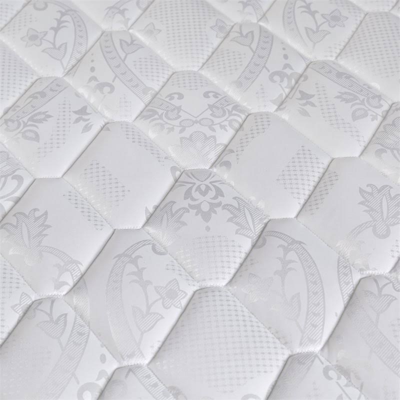 White Fabric King Tight Top Mattress S8149