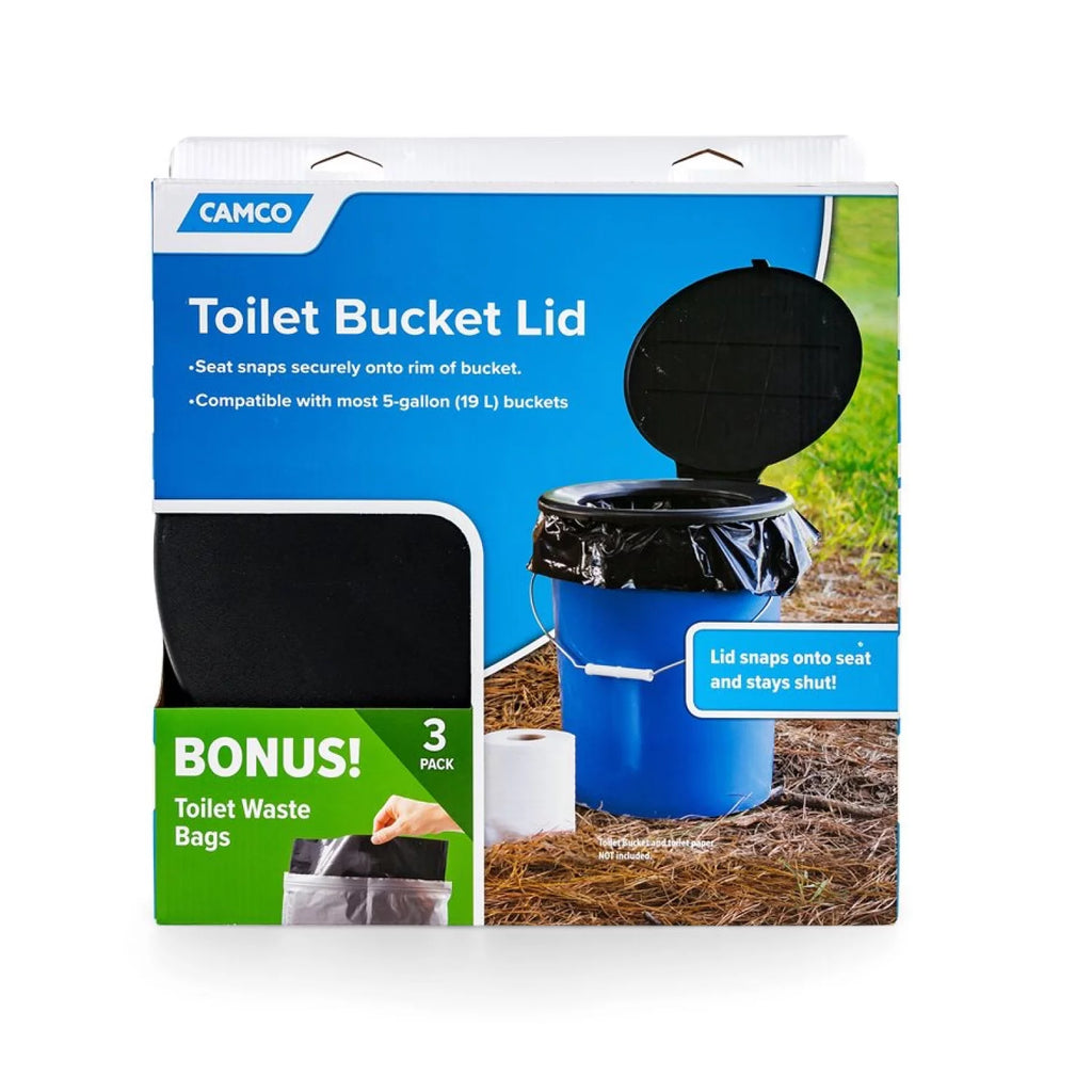 Black Bucket Toilet Seat with Lid K5533
