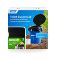 Black Bucket Toilet Seat with Lid K5533