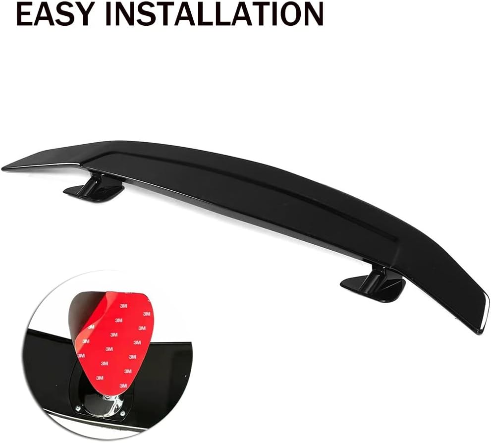 Glossy Black ABS Racing Spoiler Wing I875669
