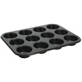 12 Cup Non Stick Carbon Steel Muffin Pan, 12 Packs M364643