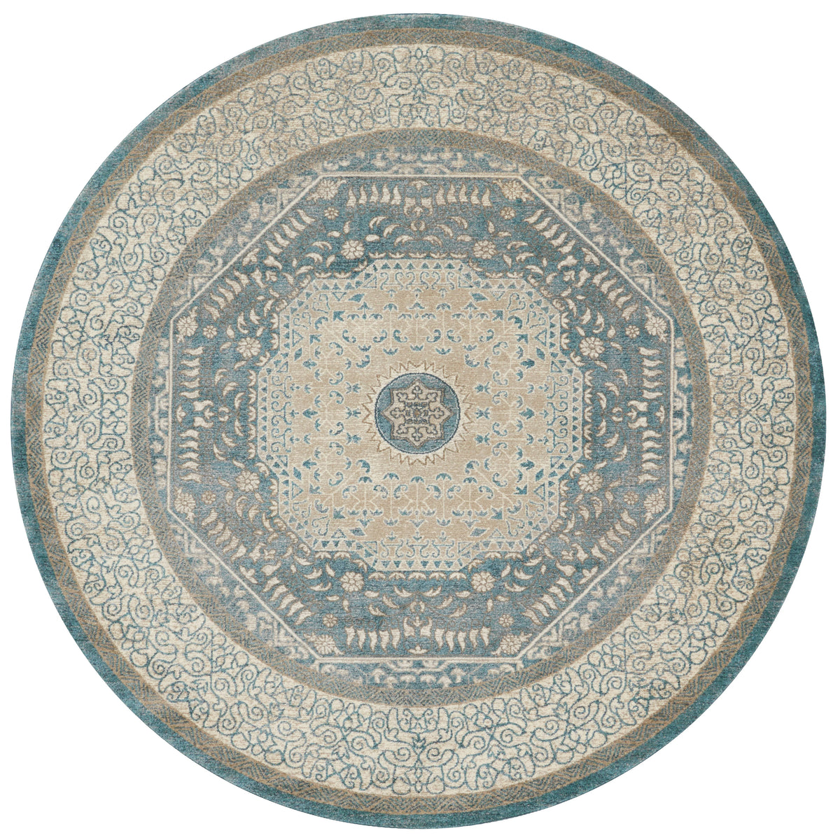 Blue Sand 9'3 x 9'3 Rug Y920056
