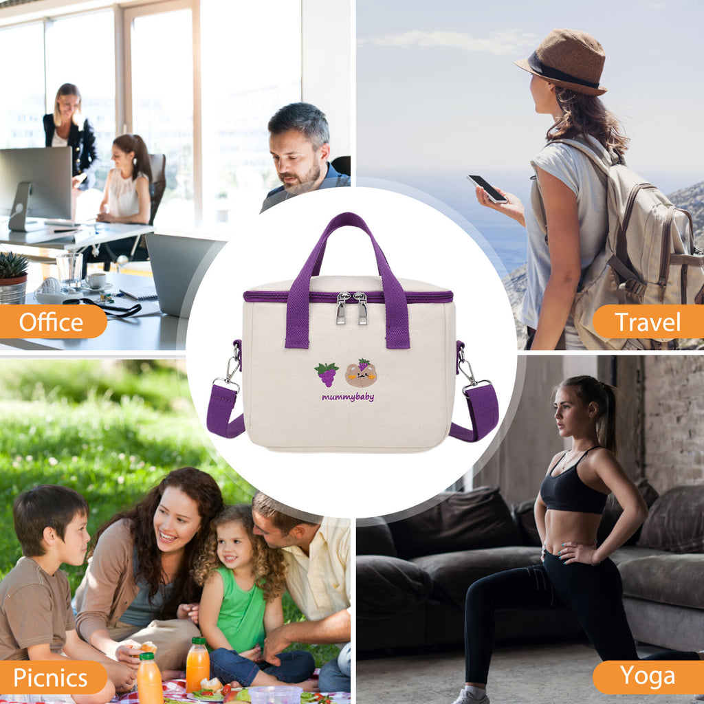 Thermal Lunch Bag Oxford Cloth Insulation Bag Waterproof Picnic Bag Y583486