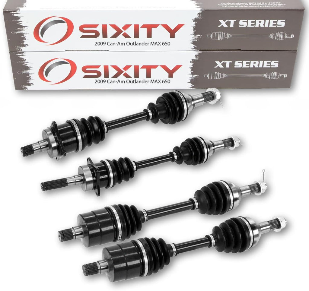 Front Rear Left Right Axles for Can-Am Outlander MAX 650 4X4 T2317