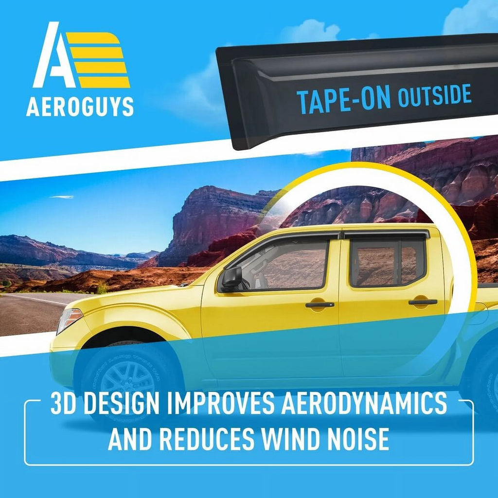 Tape-On Window Deflectors 4pcs X736