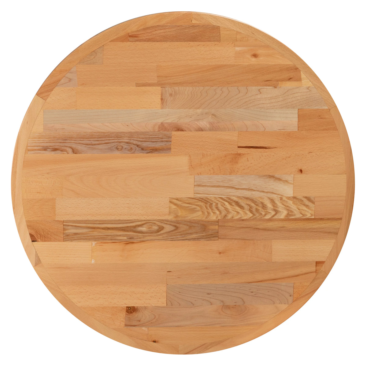 24" Round Butcher Block Style Table Top S9413