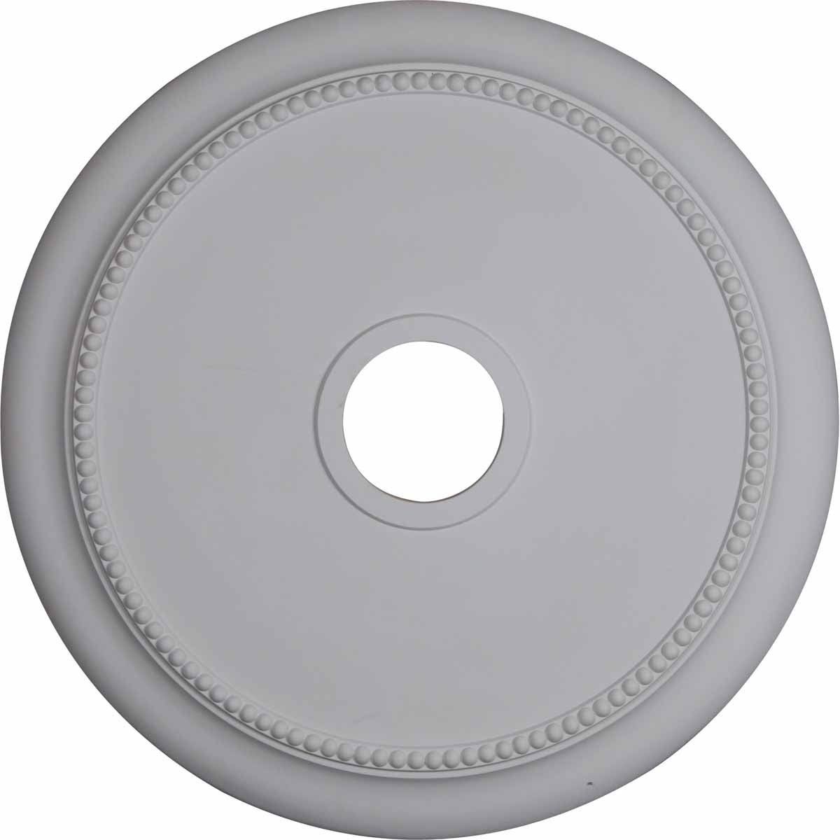 24 1/8x22OD x 4 3/8x22ID x 2 1/4x22P Hand-Painted Ultra Pure White Ceiling Medallion N162866