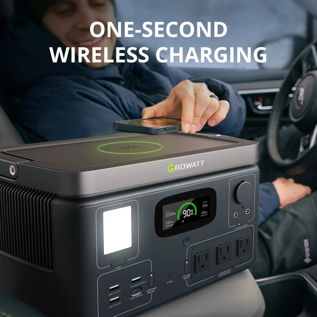 Portable Power Station 538Wh LiFePO4 600W AC Output Y97335