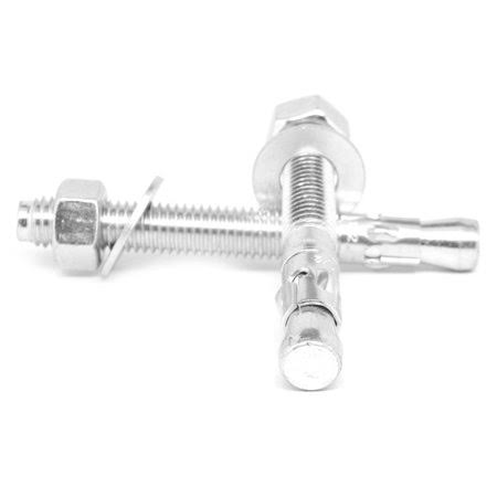 1/2 inch-13 x 10 inch Coarse Thread Wedge Anchor Low Carbon Steel Zinc Plated Pk 25 J2869