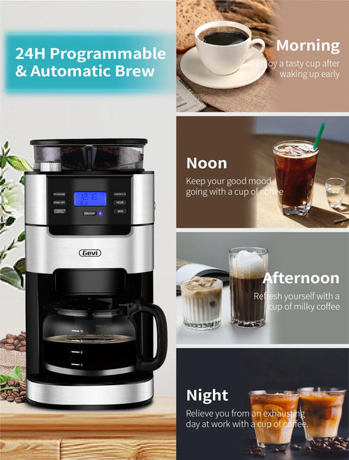 10-Cup Programmable Grind and Brew Coffee Maker D9409