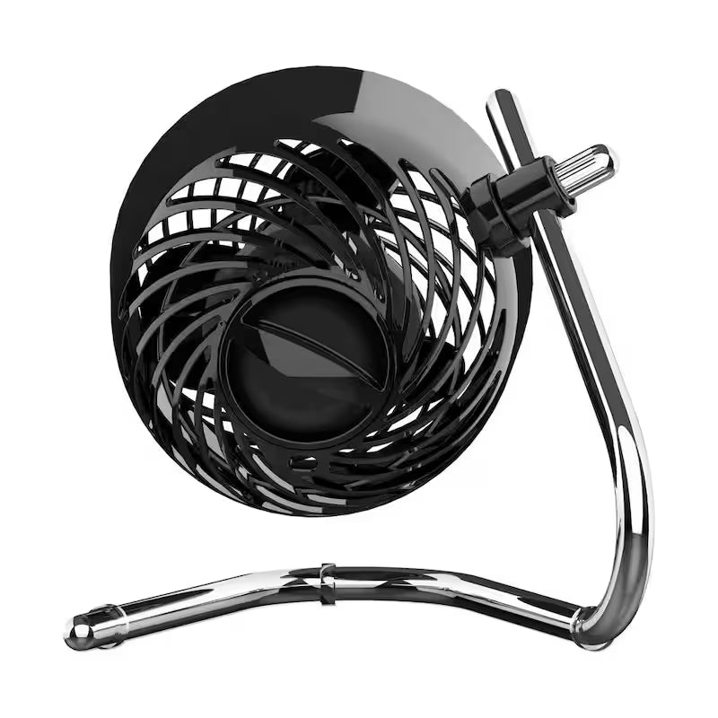 Black 4 in. Pivot Personal Air Circulator U454584
