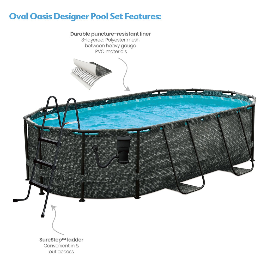 13' x 8' x 39.5 Oval Swimming Pool V360226
