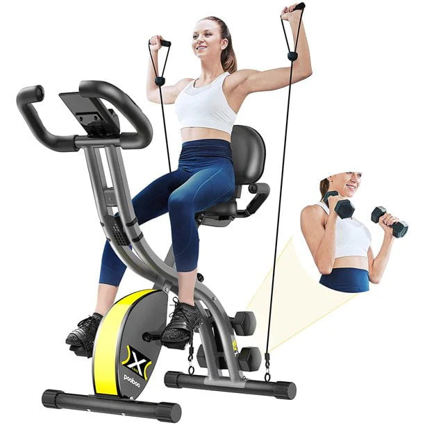 4-in-1 Folding Magnetic Exercise Bike T5736