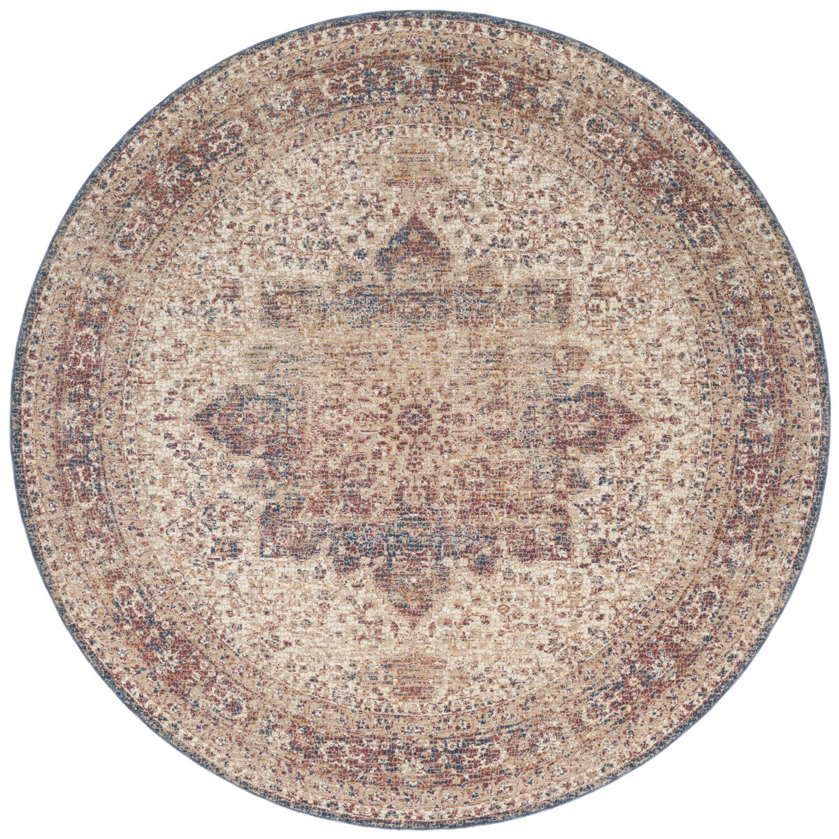 Ivory Red Rug X355907