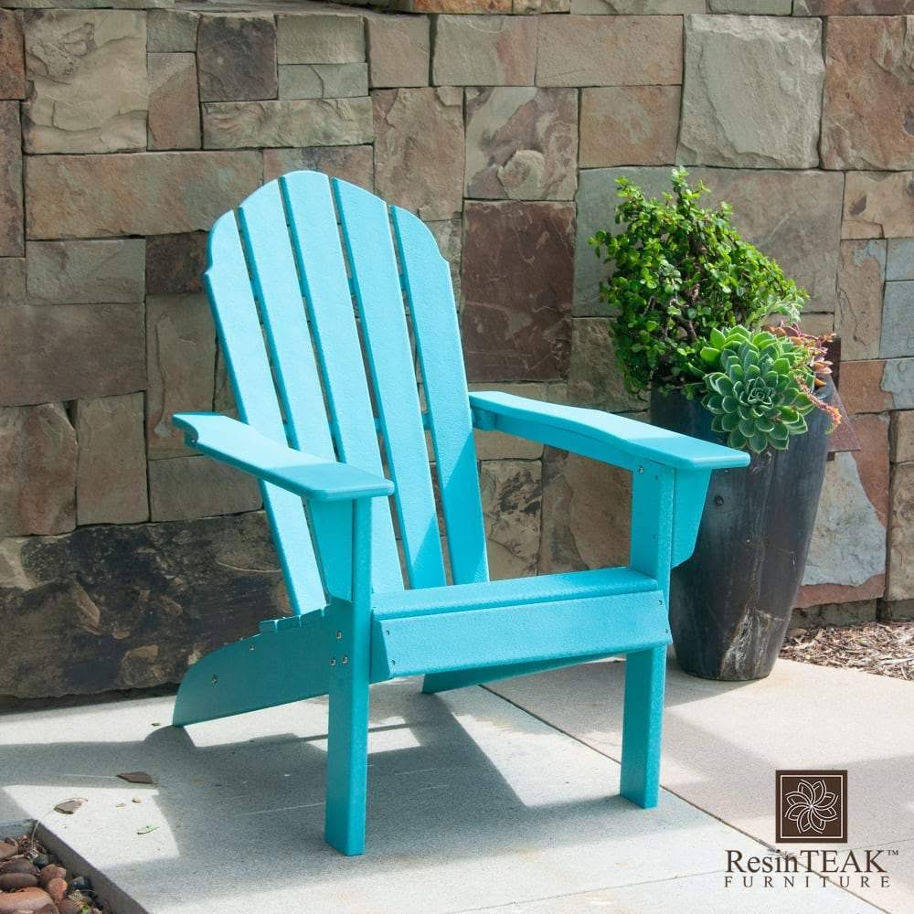 Resin Teak Red Plastic HDPE Poly Lumber Adirondack Chair Z654077