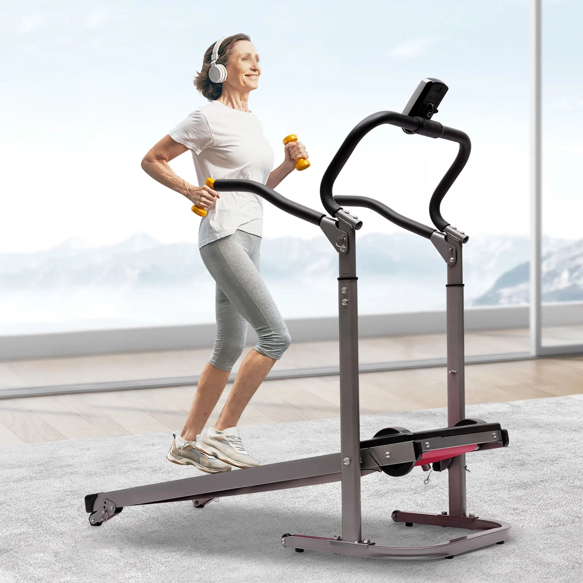 Pink Incline Folding Treadmill O535